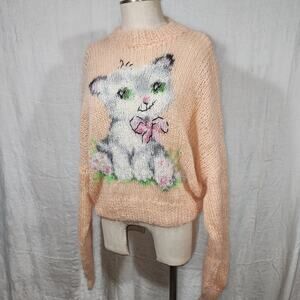 Dreamers Rebels ODFA Cat Person Mohair Handmade Europe Salmon